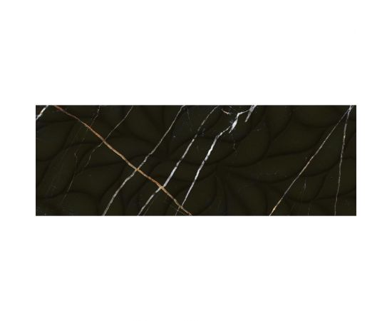Настенная плитка Eletto Ceramica black and gold struttura 24,2x70 см 508171101 