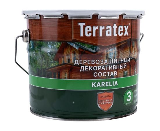 Деревозащитный декоративный состав ТЕРРАТЕКС палисандр, 2.25 кг, 3 л ЭК000136998 