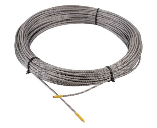 Нержавеющий трос KREPFIELD 3 мм, сталь А2, плетение 7x7, средней мягкости, 40 м 8379А2ТРОС3ММ-40 