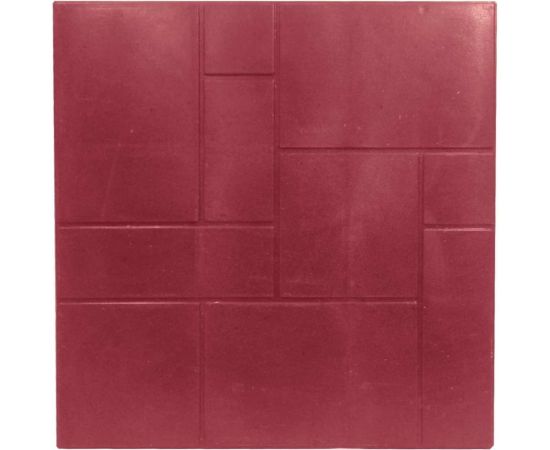 Плитка ООО ТК "Титан" 500x500x35 мм Булыжник вишня 505035БуВЭ 