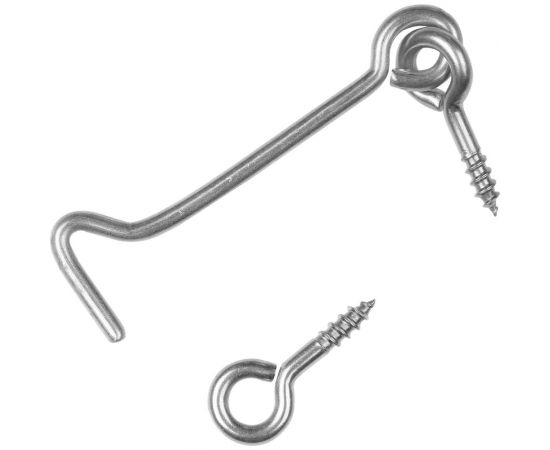 Дверной крюк ЕВРОПАРТНЕР 80 мм. нержав.сталь 1 шт. G2 0124 2 