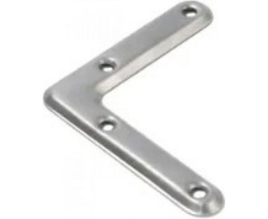 Выпуклый угольник Скобис 75х2 мм, цинк белый, 500 шт. 4680016801165 