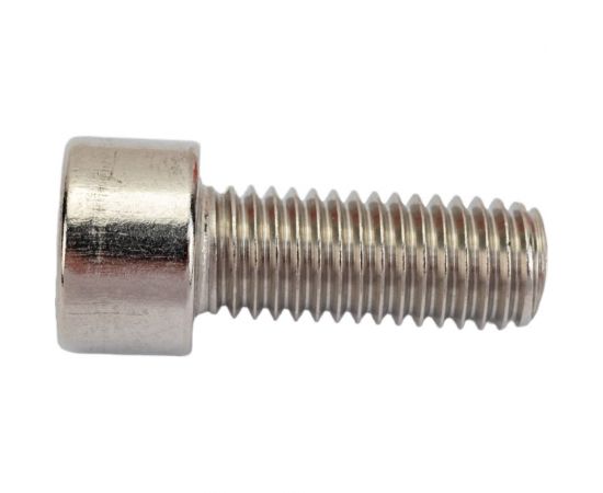 Нержавеющий винт с цилиндрической головкой KREPFIELD M10x25 мм, DIN 912, А2, внутренний шестигранник, полная резьба, 10 шт. 912A2ВИНТПР10Х25-10 