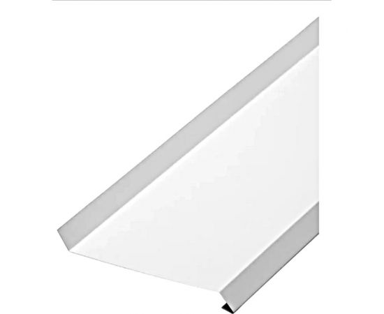 Отлив ТАВРОС 0.4х100х2000 мм, полиэстер, глянец, RAL 9003 сигнальный белый 3000725 