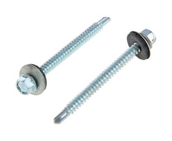 Кровельные саморезы Tech-Krep 6.3x70 мм, оцинкованный, с буром, 5 кг коробка 144794 