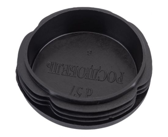 Внутренняя заглушка для трубы Tech-Krep D57 мм, черный пластик, 4 шт. пакет 155044 – изображение 2