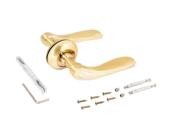 Комплект ручек Аллюр ЛАЙЗА SB 1870 матовое золото 12290 – изображение 2