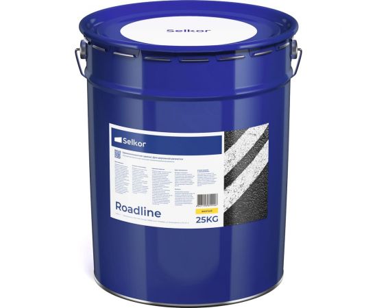 Быстросохнущая краска для дорожной разметки Selkor Roadline желтая, 25 кг 22352 – изображение 2