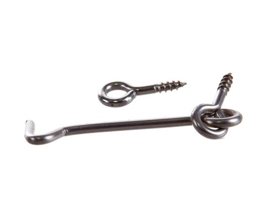 Дверной крюк ЕВРОПАРТНЕР 80 мм. нержав.сталь 1 шт. G2 0124 2 – изображение 2