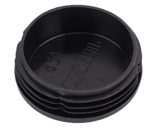 Внутренняя заглушка для трубы Tech-Krep D50 мм, черный пластик, 4 шт. пакет 155043 – изображение 2