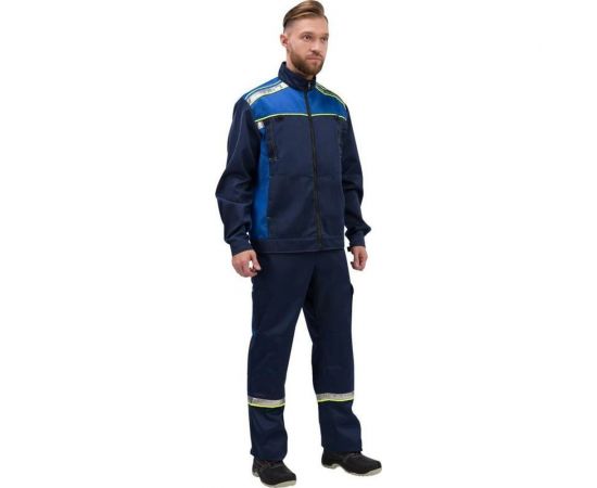 Мужской костюм ООО Комус л26-КПК синий/васильковый, р.52-54, рост 170-176 1002351 – изображение 2