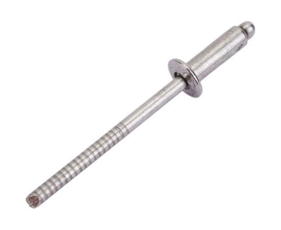 Вытяжная нержавеющая заклепка со стандартным бортиком KREPFIELD 3,2x10 мм, ART 9052, А2, 20 шт. 9052ЗАКЛЕПКА3,2Х10А2-20 – изображение 2