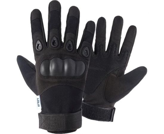 Тактические перчатки Ifrit ARES замша, нейлон, пластик, черный, р.XL Рук-601-XL – изображение 2