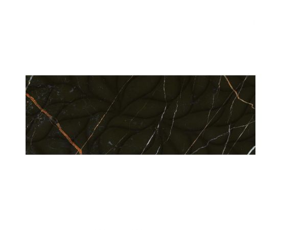 Настенная плитка Eletto Ceramica black and gold struttura 24,2x70 см 508171101 – изображение 3