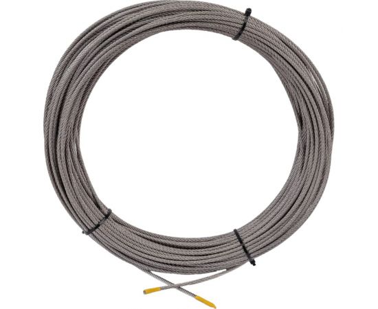 Нержавеющий трос KREPFIELD 3 мм, сталь А2, плетение 7x7, средней мягкости, 40 м 8379А2ТРОС3ММ-40 – изображение 3