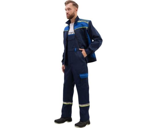 Мужской костюм ООО Комус л26-КПК синий/васильковый, р.52-54, рост 170-176 1002351 – изображение 3