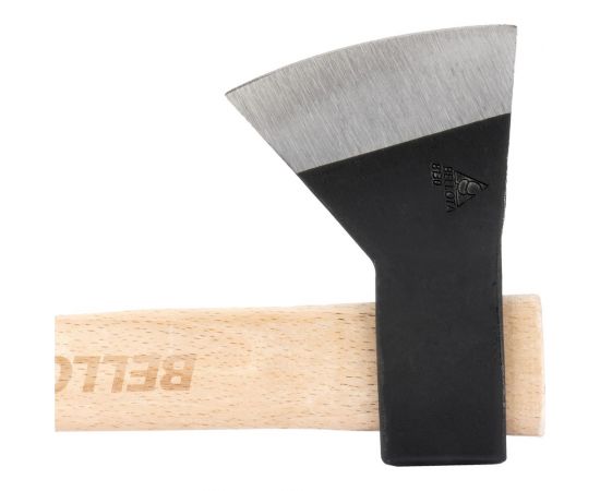 Кованый топор с буковой рукояткой и защитой лезвия Bellota 500 г 8130-500 C – изображение 3