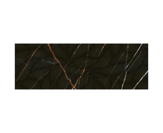 Настенная плитка Eletto Ceramica black and gold struttura 24,2x70 см 508171101 – изображение 4