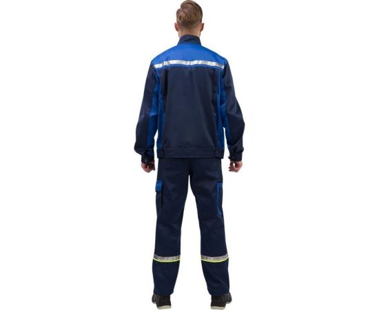 Мужской костюм ООО Комус л26-КПК синий/васильковый, р.52-54, рост 170-176 1002351 – изображение 4