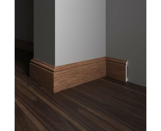 Напольный плинтус Decor-Dizayn ударопрочный влагостойкий цвет вишня 100Х16Х2400 мм 701-83SH – изображение 4