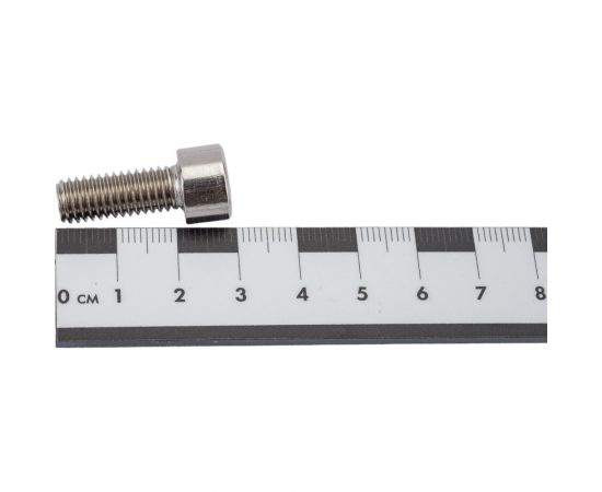 Нержавеющий винт с цилиндрической головкой KREPFIELD M8x20 мм, DIN 912, А2, внутренний шестигранник, полная резьба, 10 шт. 912A2ВИНТПР8Х20-10 – изображение 4