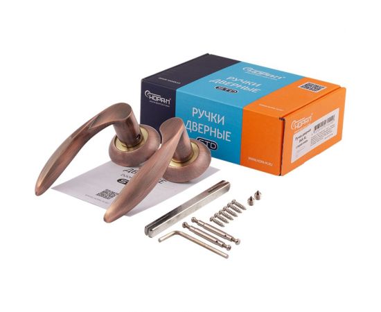 Дверная ручка НОРА-М 94А AL ст.медь 15428 – изображение 5