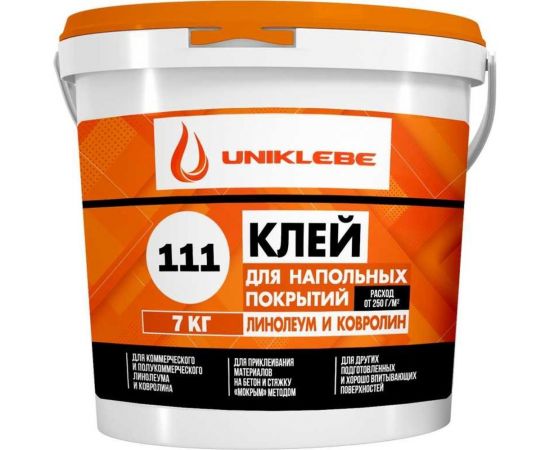 Клей для линолеума и ковролина UNIKLEBE 111 7 кг 1110007 – изображение 8