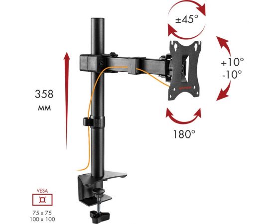 Кронштейн для мониторов Arm media LCD T02 black 10220 – изображение 10