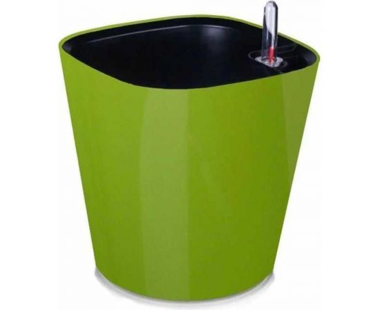 Горшок с автополивом ООО КЗНМ квадратный d21, оливковый, 4.5л 528124 