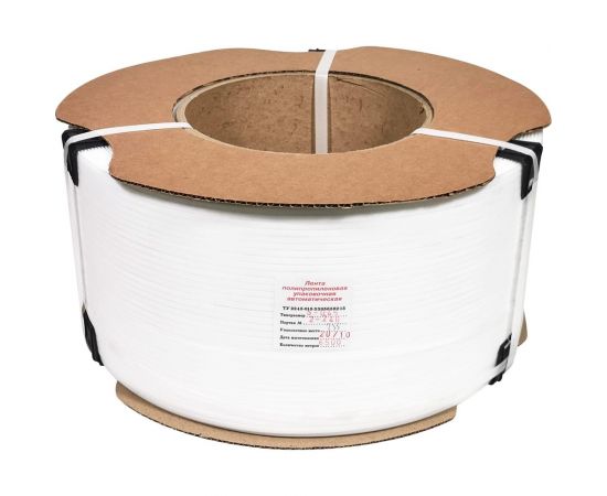 Лента ПП КОРДЛЕНД 5x0,45x6,5 км, 42 кгс, белый А PP-00021 