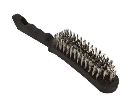 Стальная кордщетка EKF пластиковая ручка, 5 рядная Expert wbs-pl-5-exp 