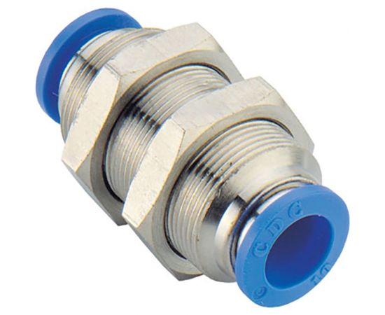Цанговое проходное соединение 8 мм CDC Pneumatics PMM 08N 