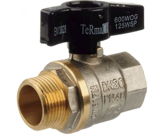 Шаровой кран Terma CB 1/2 в/н бабочка 25674 