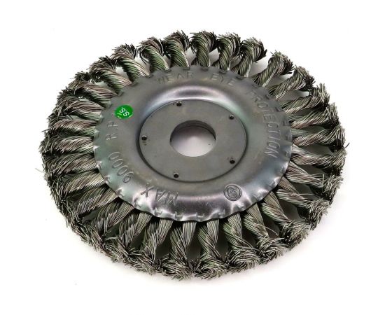 Щетка дисковая жгутовая 150x13x22.2 мм, ворс нержавеющая сталь 0.50 мм для УШМ 13-014 EuroBrush EB-DSS5L 