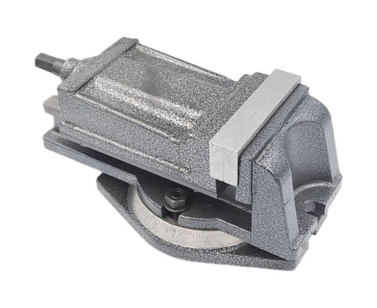 Тиски TORNERI станочные с закрытым винтом поворотные L губок 100 мм 041909 