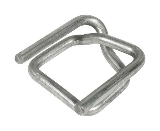 Стальная пряжка КОРДЛЕНД 16x29x2,6 для ПП/ПЭТ ленты 15-16 мм, 1000 шт. PR-16 KREP-00619 