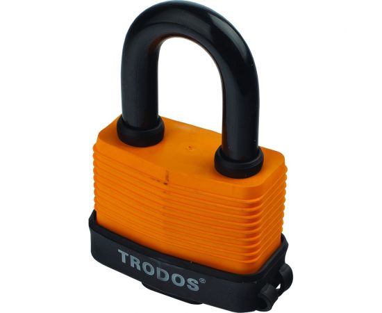 Ннавесной всепогодный замок Trodos ""ВС-SP-50"", желтый, блистер 210037 