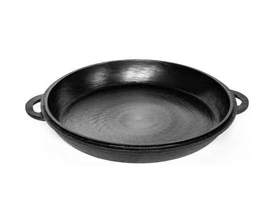 Чугунный казан Davr Metall 10 л плоское дно с крышкой сковородкой казан10(плоск)+крыш(сков)10л – изображение 14