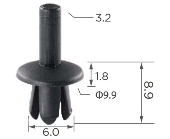 Автокрепеж для Mercedes/Volvo 10 шт 0009900392, 947098 КрепАвто 0195 – изображение 2