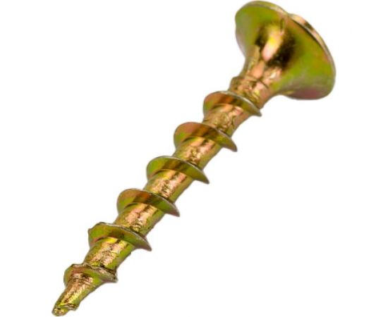 Саморез по дереву КРЕП-КОМП жёлтый цинк PH-2, 3,5х25, 100 шт. ждп2535мф – изображение 2