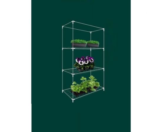 Каркас парника GARDEN SHOW Маргарита белый на подоконник 3 полки, 46x24x80 см ПТ000003171 – изображение 2