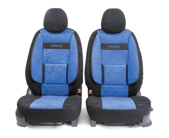 Получехлы на передние сиденья AUTOPROFI COMFORT COM-0405 BK/BL – изображение 2