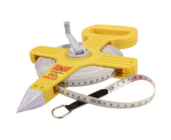 Рулетка Энкор 50 м, открытый корпус, фибергласовая лента 4131 – изображение 2