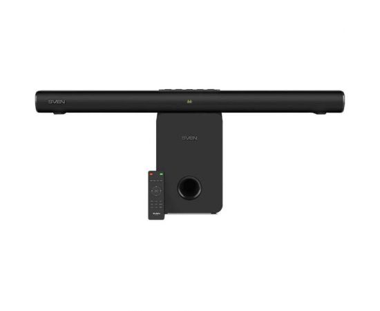 Саундбар SVEN SB-2150A черный, 180 Вт, USB, HDMI, ПДУ, Optical, Bluetooth, дисплей, беспроводной сабвуфер SV-019556 – изображение 2