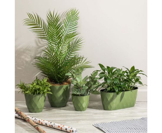 Горшок для цветов Idiland Laurel D 145 мм, 1.3 л, с поддоном, белый 221610829/01 – изображение 3