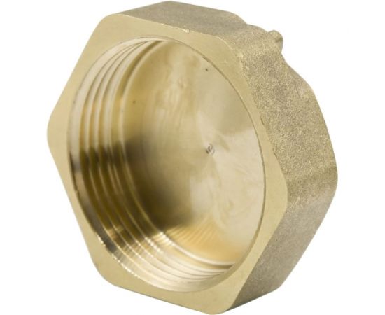 Заглушка LEXLINE 1 1/4 вн, латунь, с контрольным отверстием, 32 551742 – изображение 3