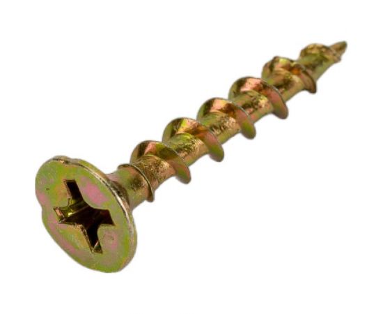 Саморез по дереву КРЕП-КОМП жёлтый цинк PH-2, 3,5х25, 100 шт. ждп2535мф – изображение 3