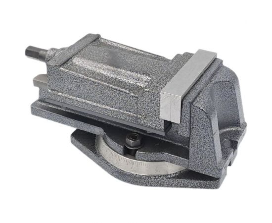 Тиски TORNERI станочные с закрытым винтом поворотные L губок 100 мм 041909 – изображение 4