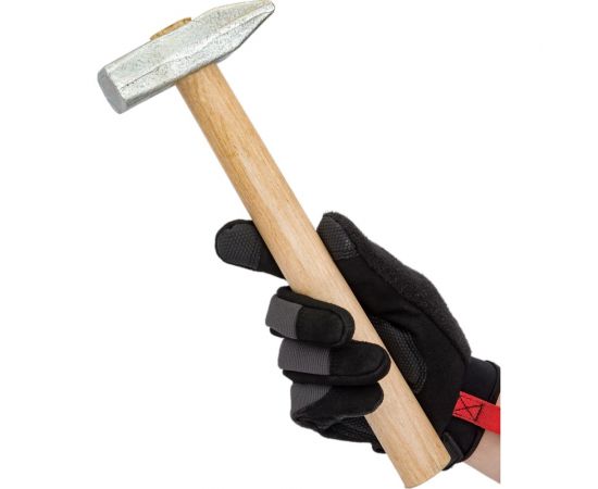 Слесарный молоток РемоКолор квадратный боек, деревянная рукоятка, 500г , 38-0-050 – изображение 4