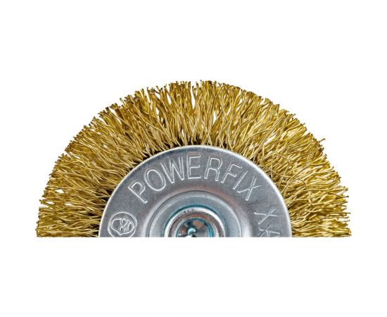 Кордщетка дисковая 50 мм, латунированная мягкая проволока для дрели Bohrer 36702050 – изображение 4